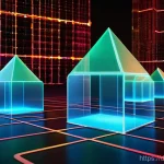 Home 22 로그 데이터 분석을 위한 그래프 데이터베이스 활용 - A vibrant, futuristic digital environment where multiple abstract AI agents, each distinct in color ...