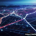 Home 20 그래프 데이터베이스를 활용한 대안 에너지 분석 - A detailed and vibrant network graph visualization of a complex energy system, showing interconnecte...
