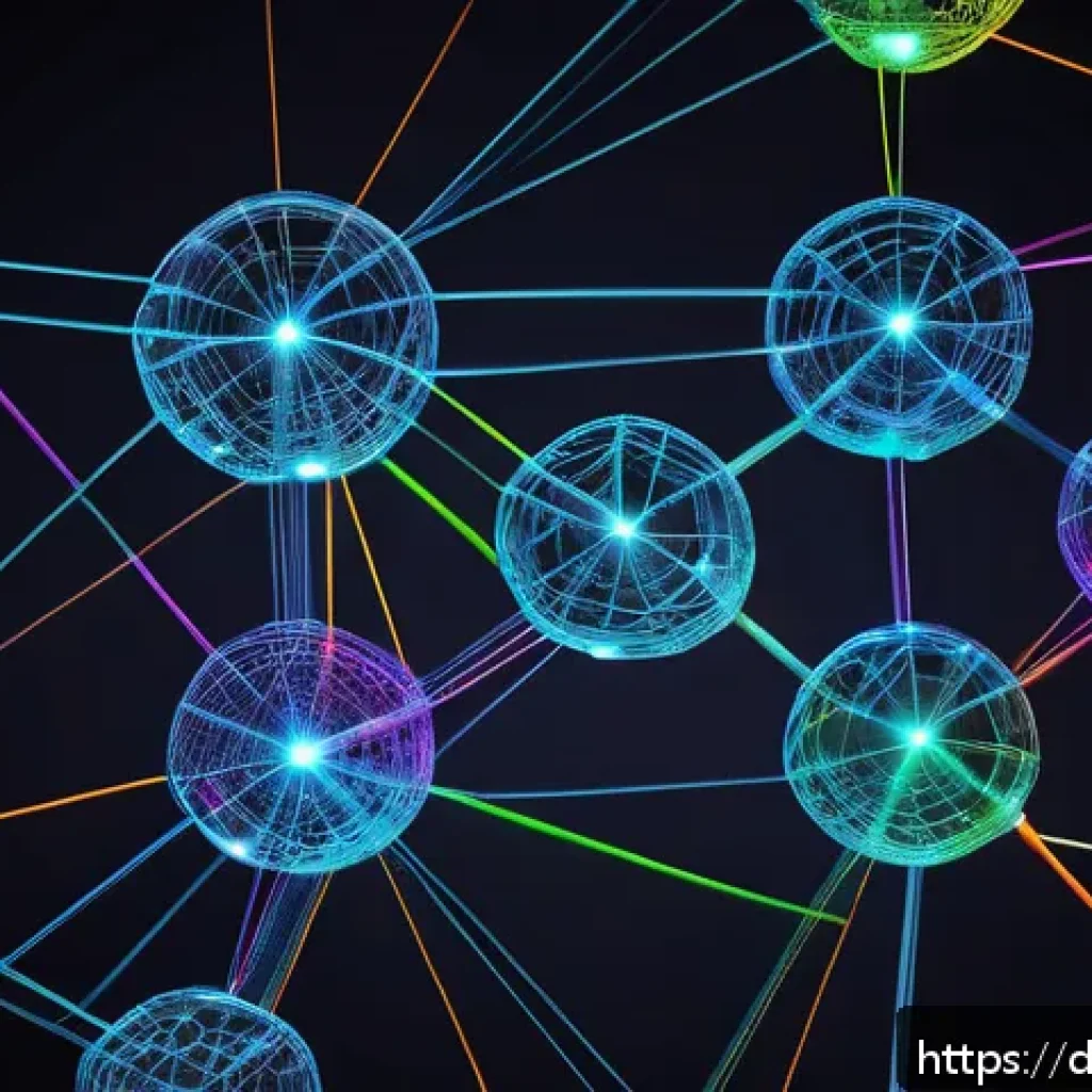 그래프 데이터베이스의 데이터 저장 방식 - A detailed visualization of a graph database structure showing interconnected nodes and edges, each ...